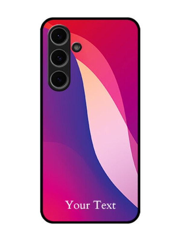 Custom Samsung Galaxy S24 Fe 5G Custom Metal Phone Case - Digital Abstract Overlap Design