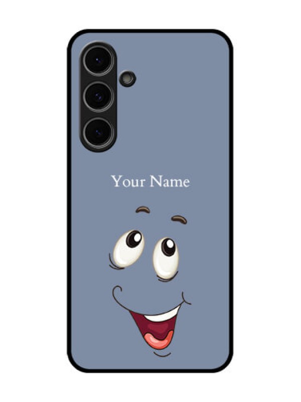 Custom Samsung Galaxy S24 Fe 5G Custom Metal Phone Case - Laughing Cartoon Face Design