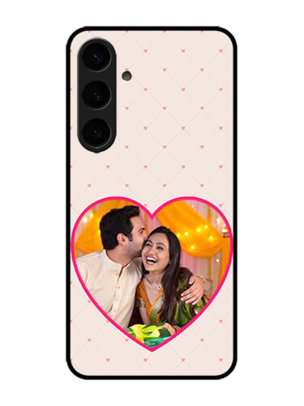 Custom Galaxy S24 Plus 5G Custom Metal Phone CaseHeart Shape Design