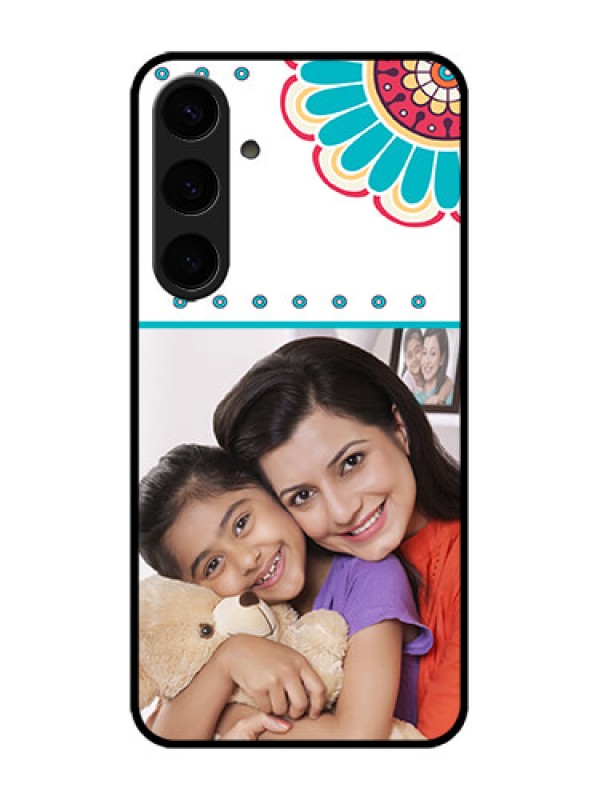 Custom Galaxy S24 Plus 5G Custom Metal Phone CaseFlower Design