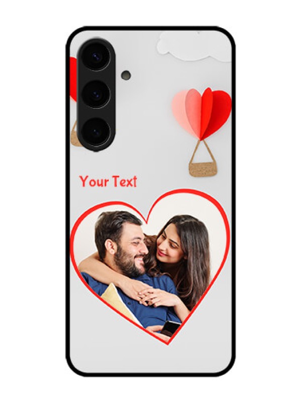 Custom Galaxy S24 Plus 5G Custom Metal Phone CaseParachute Love Design