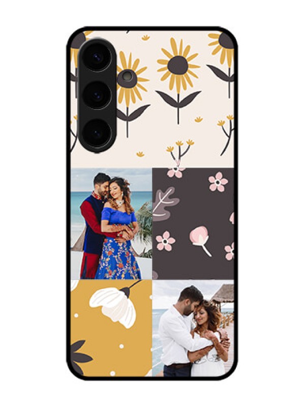 Custom Galaxy S24 Plus 5G Custom Metal Phone Case3 Images With Floral Design
