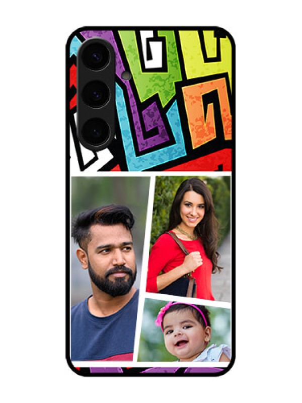 Custom Galaxy S24 Plus 5G Custom Metal Phone CaseGraffiti Pattern Design