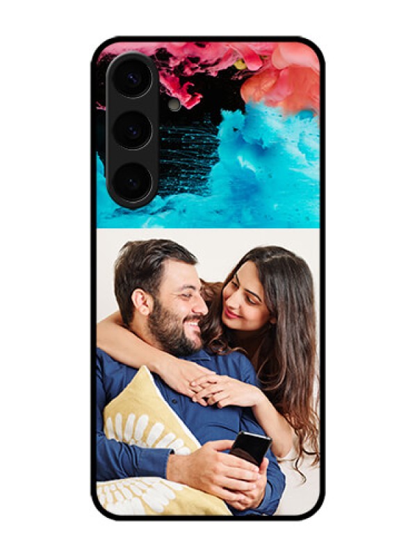 Custom Galaxy S24 Plus 5G Custom Metal Phone CaseQuote With Acrylic Painting Design