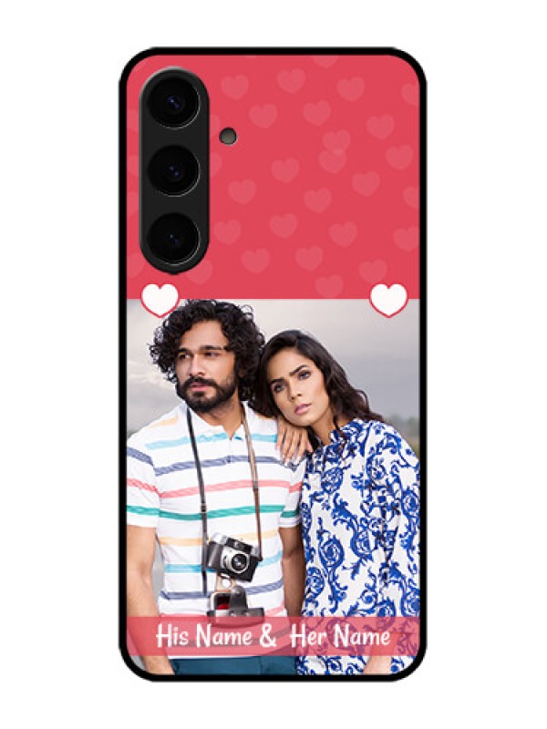 Custom Galaxy S24 Plus 5G Custom Metal Phone CaseSimple Love Design