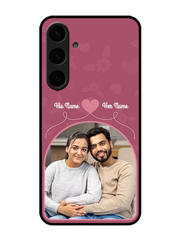 Custom Galaxy S24 Plus 5G Custom Metal Phone CaseLove Floral Design