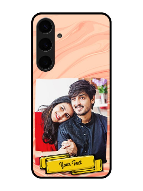 Custom Galaxy S24 Plus 5G Custom Metal Phone CaseMarble Texture Design