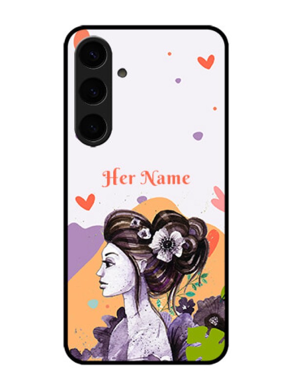 Custom Galaxy S24 Plus 5G Custom Metal Phone CaseWoman And Nature Design