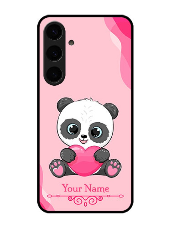 Custom Galaxy S24 Plus 5G Custom Metal Phone CaseCute Panda Design