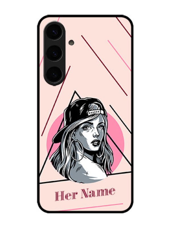 Custom Galaxy S24 Plus 5G Custom Metal Phone CaseRockstar Girl Design