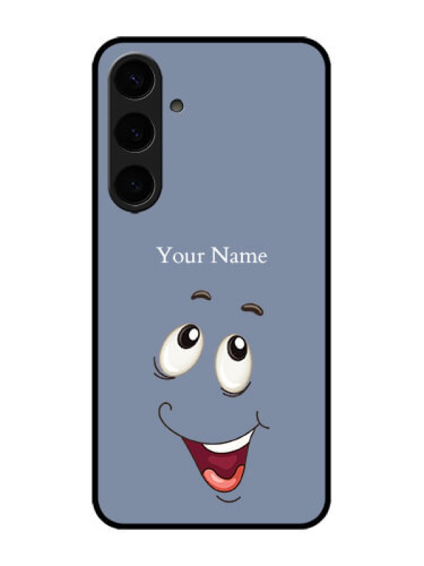 Custom Galaxy S24 Plus 5G Custom Metal Phone CaseLaughing Cartoon Face Design