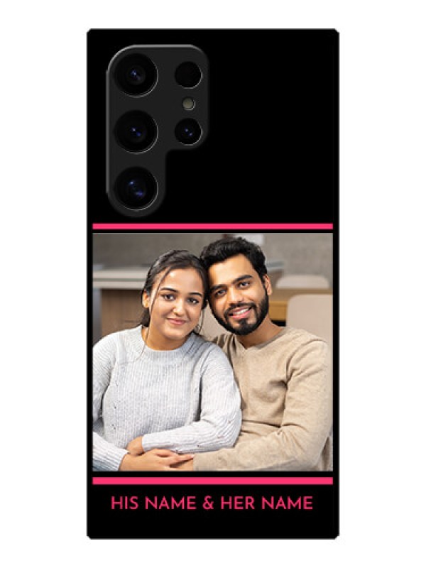 Custom Galaxy S24 Ultra 5G Custom Metal Phone Case - With Add Text Design