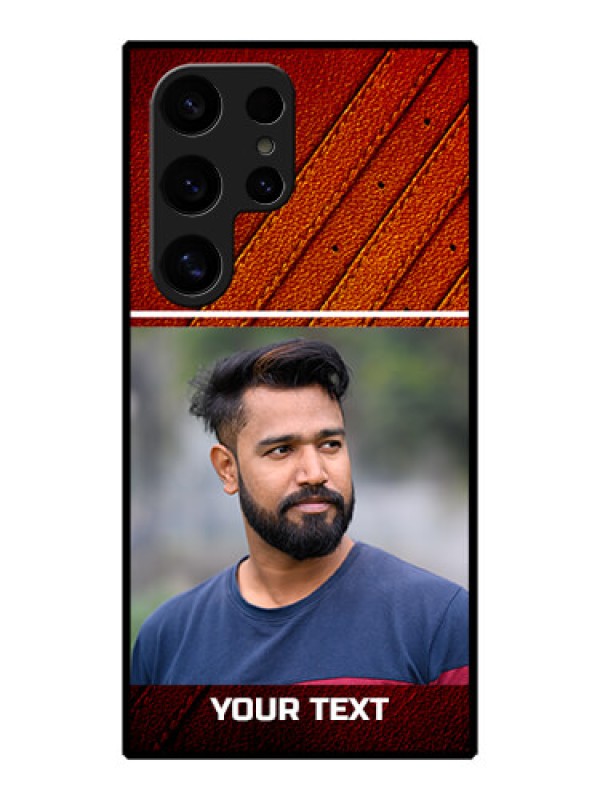 Custom Galaxy S24 Ultra 5G Custom Metal Phone Case - Leather Phone Case Design