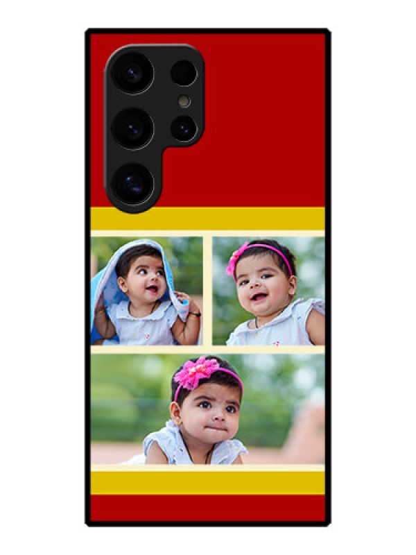 Custom Galaxy S24 Ultra 5G Custom Metal Phone Case - Multiple Pic Upload Design