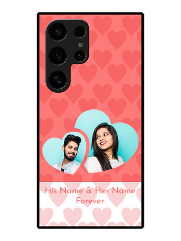 Custom Galaxy S24 Ultra 5G Custom Metal Phone Case - Couple Pic Upload Design