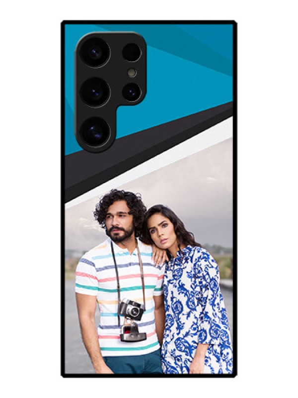 Custom Galaxy S24 Ultra 5G Custom Metal Phone Case - Simple Pattern Photo Upload Design