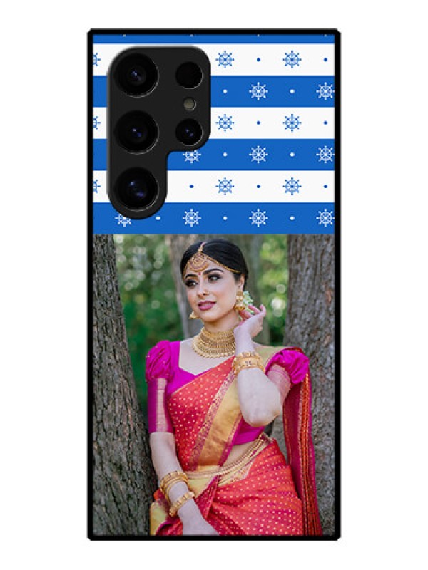 Custom Galaxy S24 Ultra 5G Custom Metal Phone Case - Snow Pattern Design