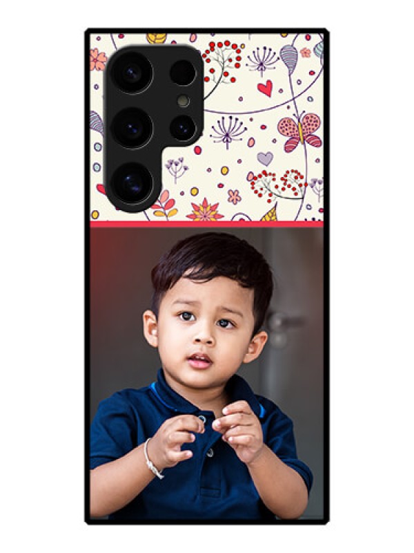 Custom Galaxy S24 Ultra 5G Custom Metal Phone Case - Premium Floral Design