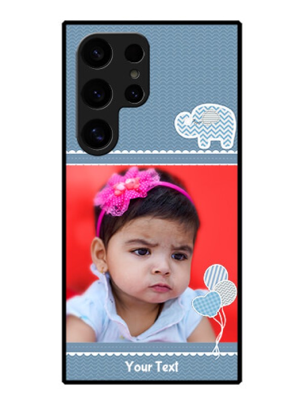Custom Galaxy S24 Ultra 5G Custom Metal Phone Case - With Kids Pattern Design