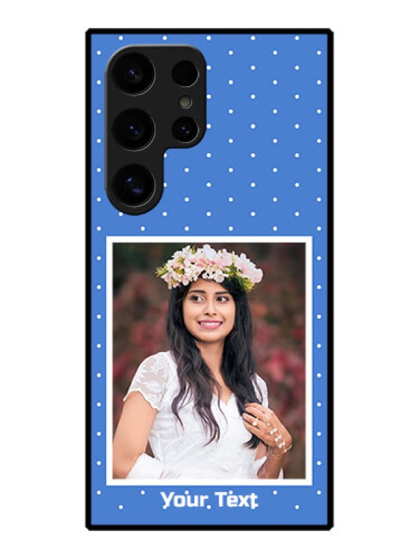 Custom Galaxy S24 Ultra 5G Custom Metal Phone Case - Polka Dots Design