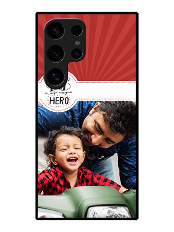 Custom Galaxy S24 Ultra 5G Custom Metal Phone Case - My Dad Hero Design
