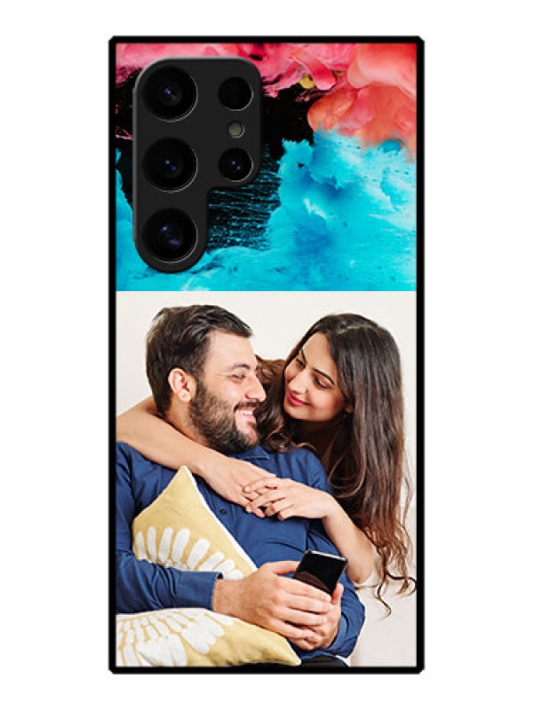 Custom Galaxy S24 Ultra 5G Custom Metal Phone Case - Quote With Acrylic Painting Design