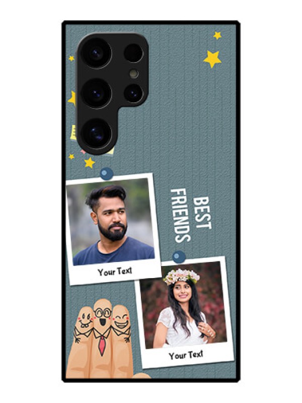 Custom Galaxy S24 Ultra 5G Custom Metal Phone Case - Sticky Frames And Friendship Design