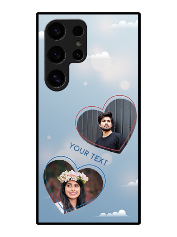 Custom Galaxy S24 Ultra 5G Custom Metal Phone Case - Blue Color Couple Design