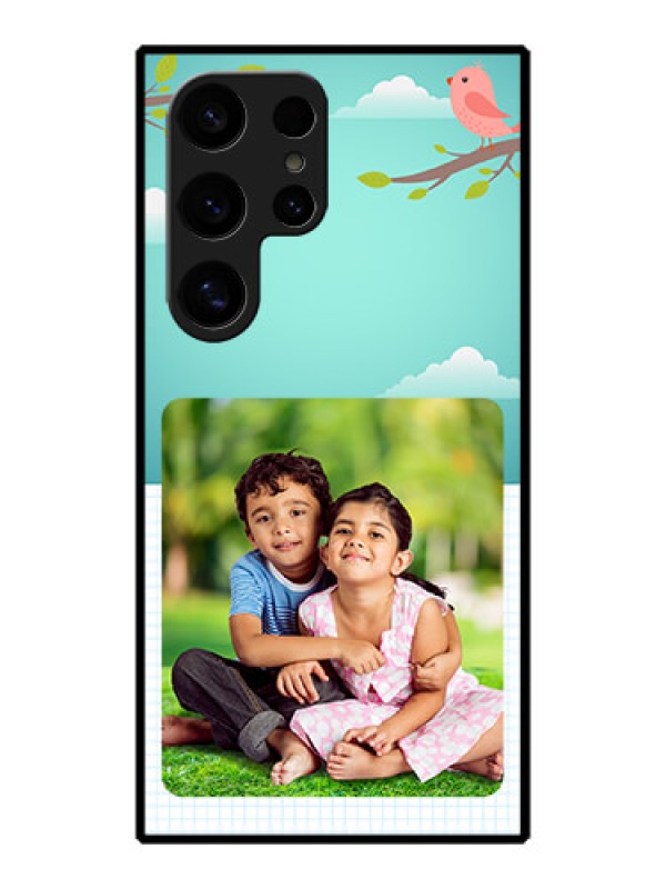 Custom Galaxy S24 Ultra 5G Custom Metal Phone Case - Doodle Love Design