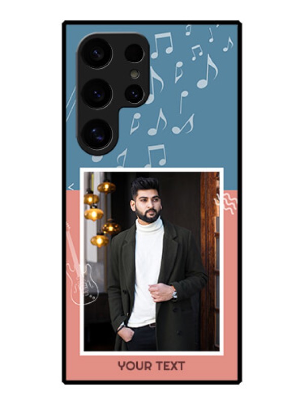 Custom Galaxy S24 Ultra 5G Custom Metal Phone Case - With Color Musical Note Design