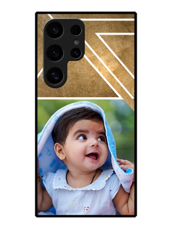 Custom Galaxy S24 Ultra 5G Custom Metal Phone Case - Gradient Abstract Texture Design