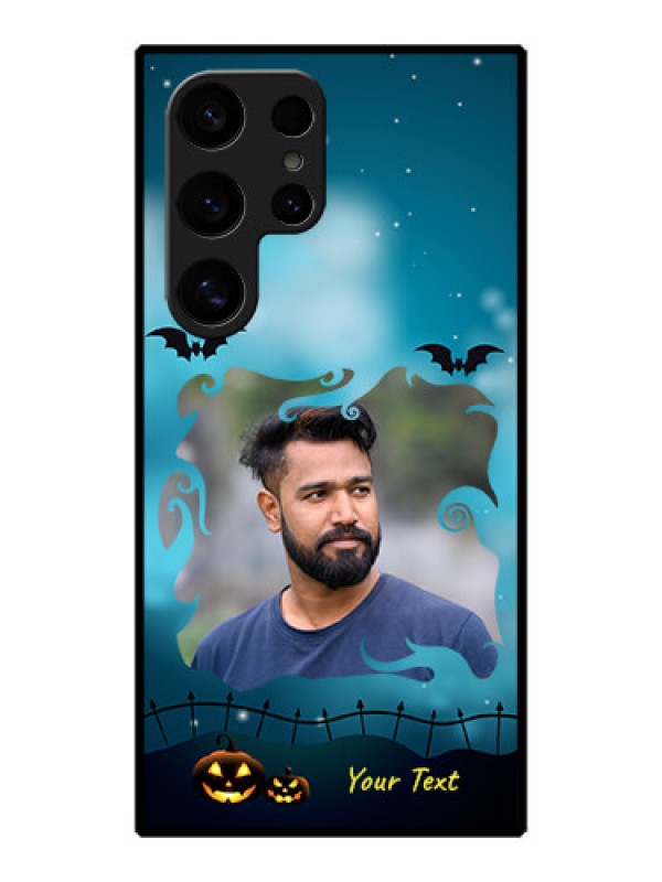 Custom Galaxy S24 Ultra 5G Custom Metal Phone Case - Halloween Frame Design