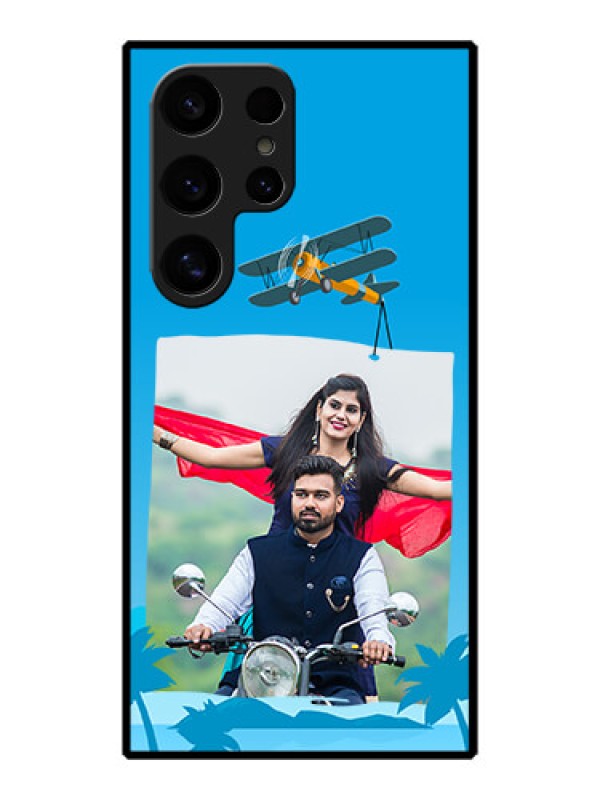 Custom Galaxy S24 Ultra 5G Custom Metal Phone Case - Traveller Design