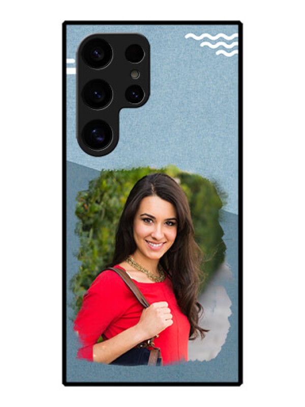 Custom Galaxy S24 Ultra 5G Custom Metal Phone Case - Grunge Line Art Design