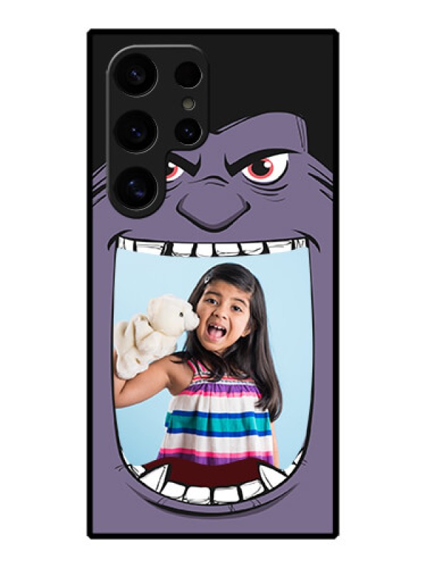 Custom Galaxy S24 Ultra 5G Custom Metal Phone Case - Angry Monster Design
