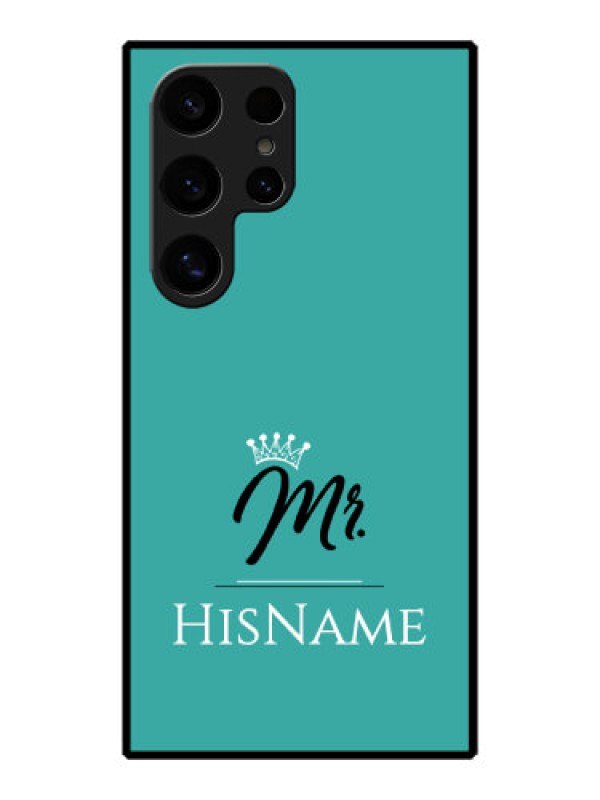 Custom Galaxy S24 Ultra 5G Custom Metal Phone Case - Mr With Name Design