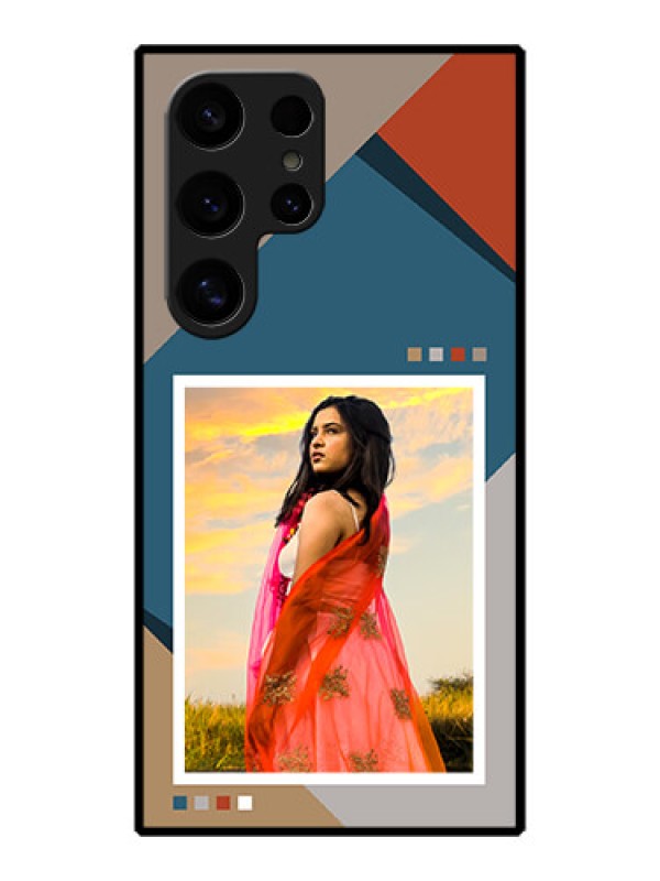 Custom Galaxy S24 Ultra 5G Custom Metal Phone Case - Retro Color Pallet Design