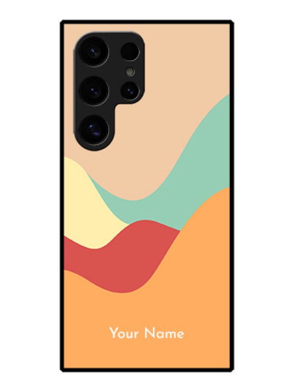 Custom Galaxy S24 Ultra 5G Custom Metal Phone Case - Ocean Waves Multi - Colour Design