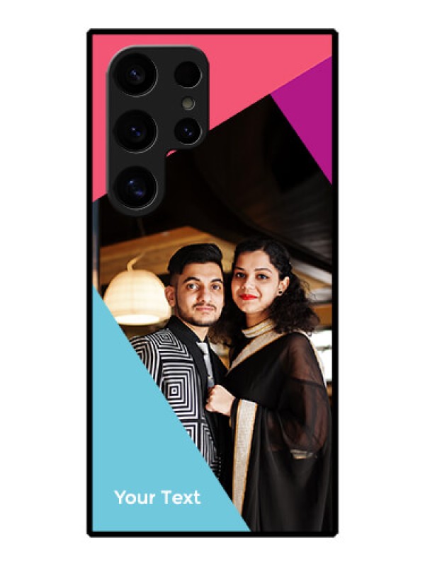 Custom Galaxy S24 Ultra 5G Custom Metal Phone Case - Stacked Triple Colour Design