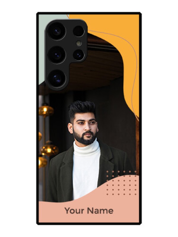 Custom Galaxy S24 Ultra 5G Custom Metal Phone Case - Tri - Coloured Overlay Design