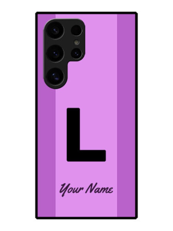 Custom Galaxy S24 Ultra 5G Custom Metal Phone Case - Tricolor Custom Text Design