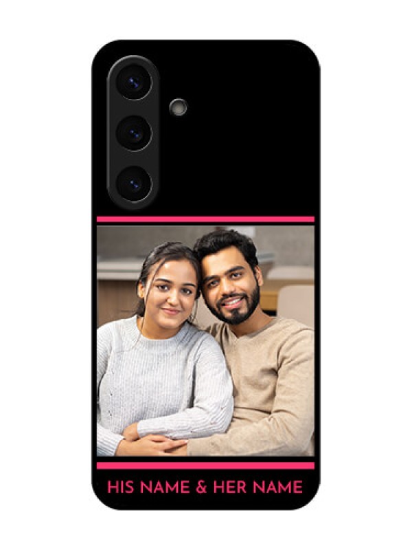 Custom Galaxy S25 5G Custom Metal Phone Case - With Add Text Design