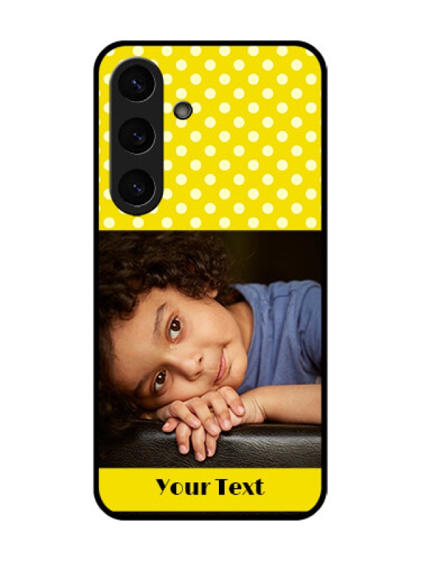 Custom Galaxy S25 5G Custom Metal Phone Case - Bright Yellow Case Design