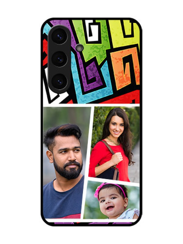 Custom Galaxy S25 5G Custom Metal Phone Case - Graffiti Pattern Design