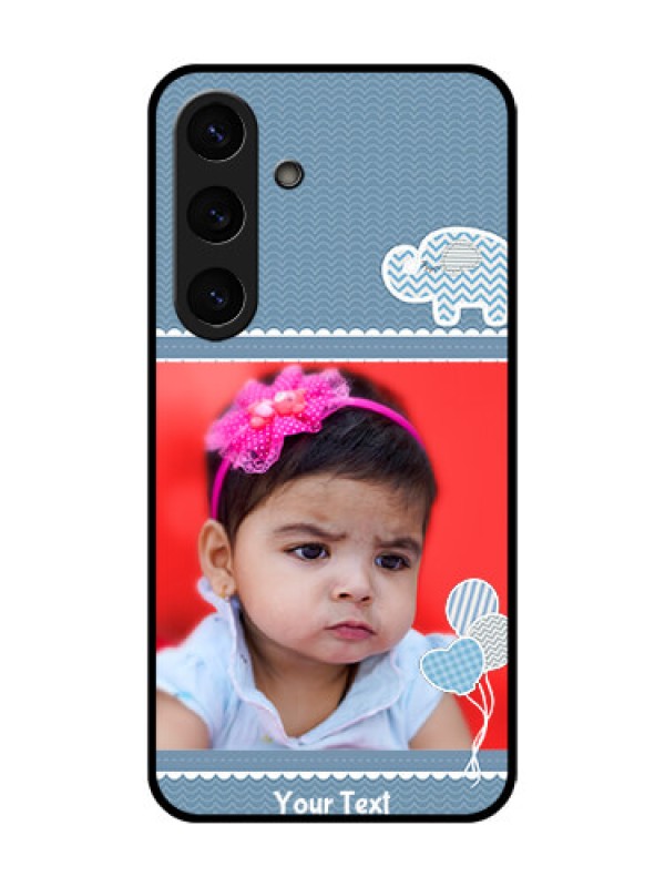 Custom Galaxy S25 5G Custom Metal Phone Case - With Kids Pattern Design