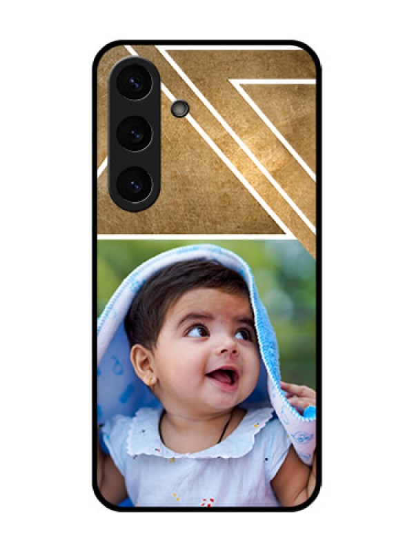 Custom Galaxy S25 5G Custom Metal Phone Case - Gradient Abstract Texture Design