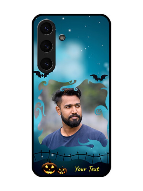 Custom Galaxy S25 5G Custom Metal Phone Case - Halloween Frame Design
