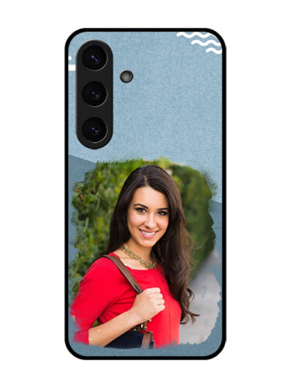 Custom Galaxy S25 5G Custom Metal Phone Case - Grunge Line Art Design