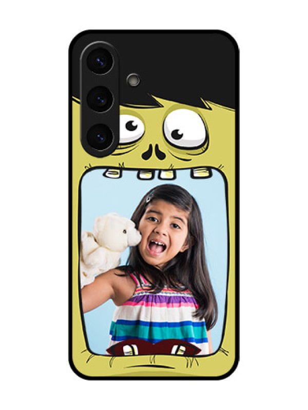 Custom Galaxy S25 5G Custom Metal Phone Case - Cartoon Monster Back Case Design
