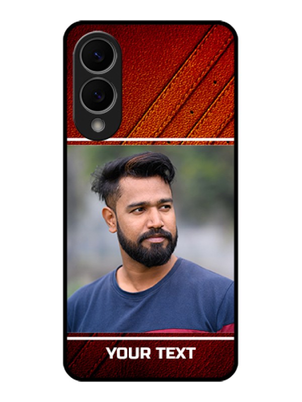 Custom Samsung Galaxy S25 Edge 5G Custom Metal Phone Case - Leather Phone Case Design